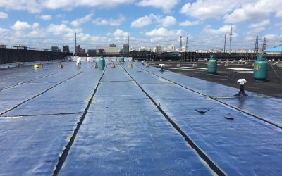 Waterproof membrane construction application