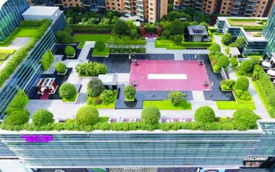 Large shopping mall roof construction case